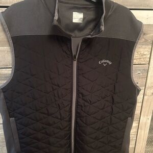 Callaway Black Quilted Vest for golf